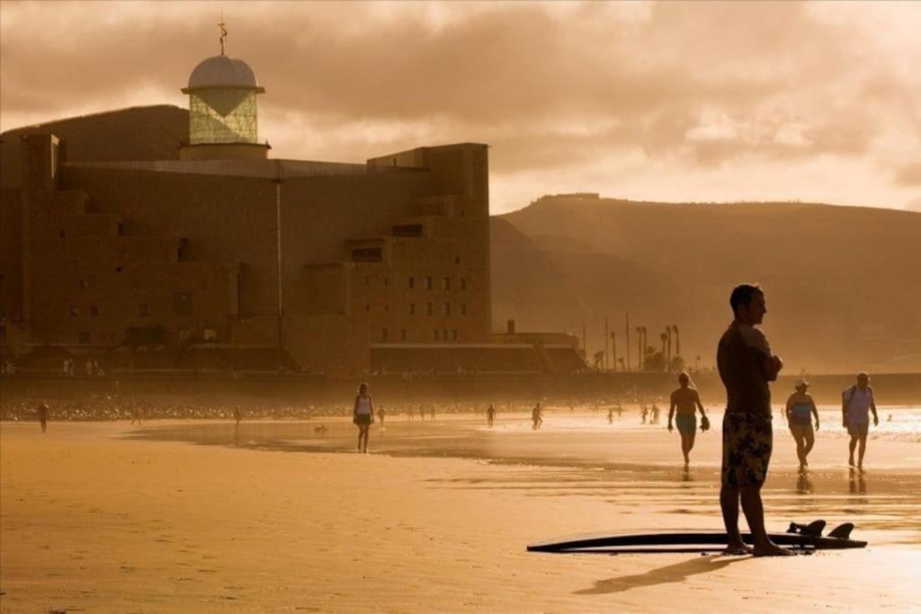 Sunrise-Sunset Amazing Seaviews Las Canteras Beach Leilighet Las Palmas de Gran Canaria Eksteriør bilde